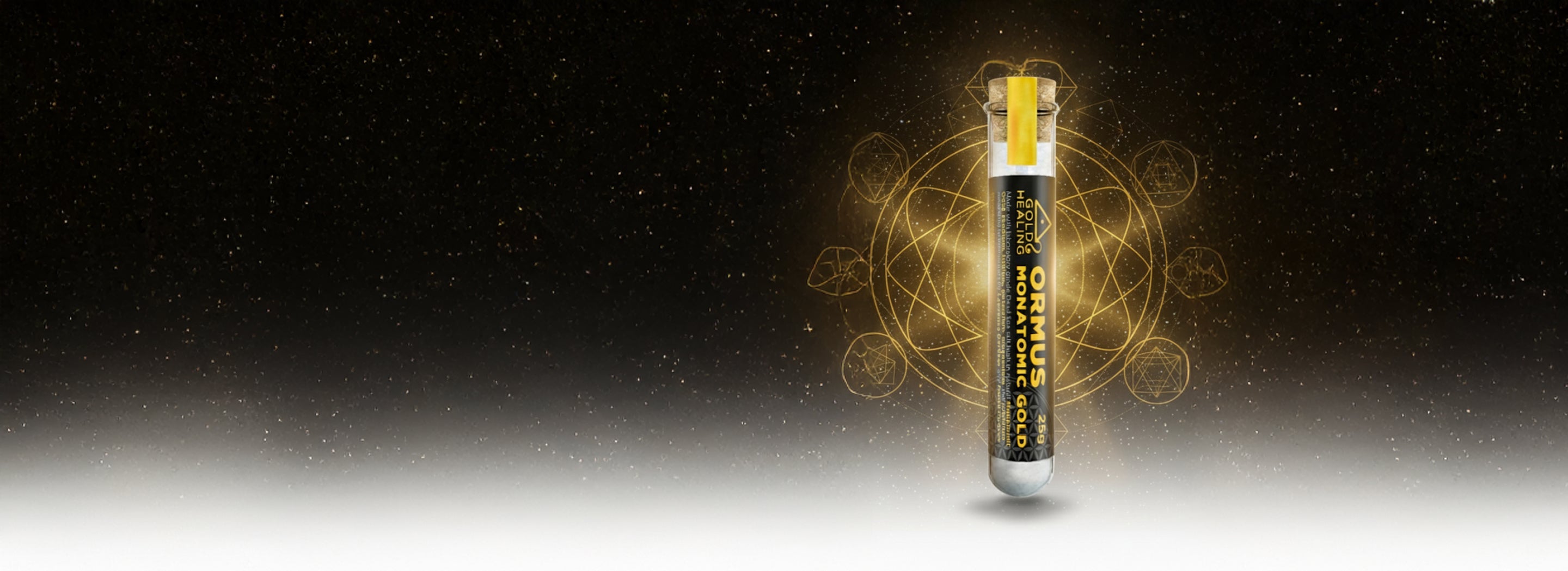 Ormus Gold vial with geometric designs on a dark backgroundslider_item_7KrYVc