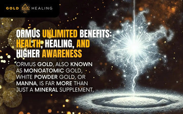Ormus benefits for health and healing highlighted with sparkling energy, showing the importance of this supplement.