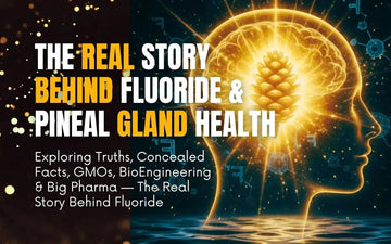 Illustration representing fluoride, pineal gland calcification and scientific research