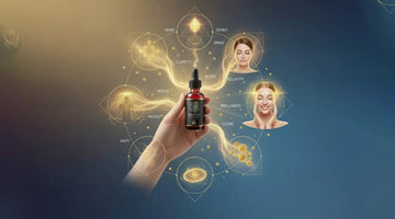 Gold Healing colloidal gold bottle illustrating the history of aurum potabile and drinkable gold