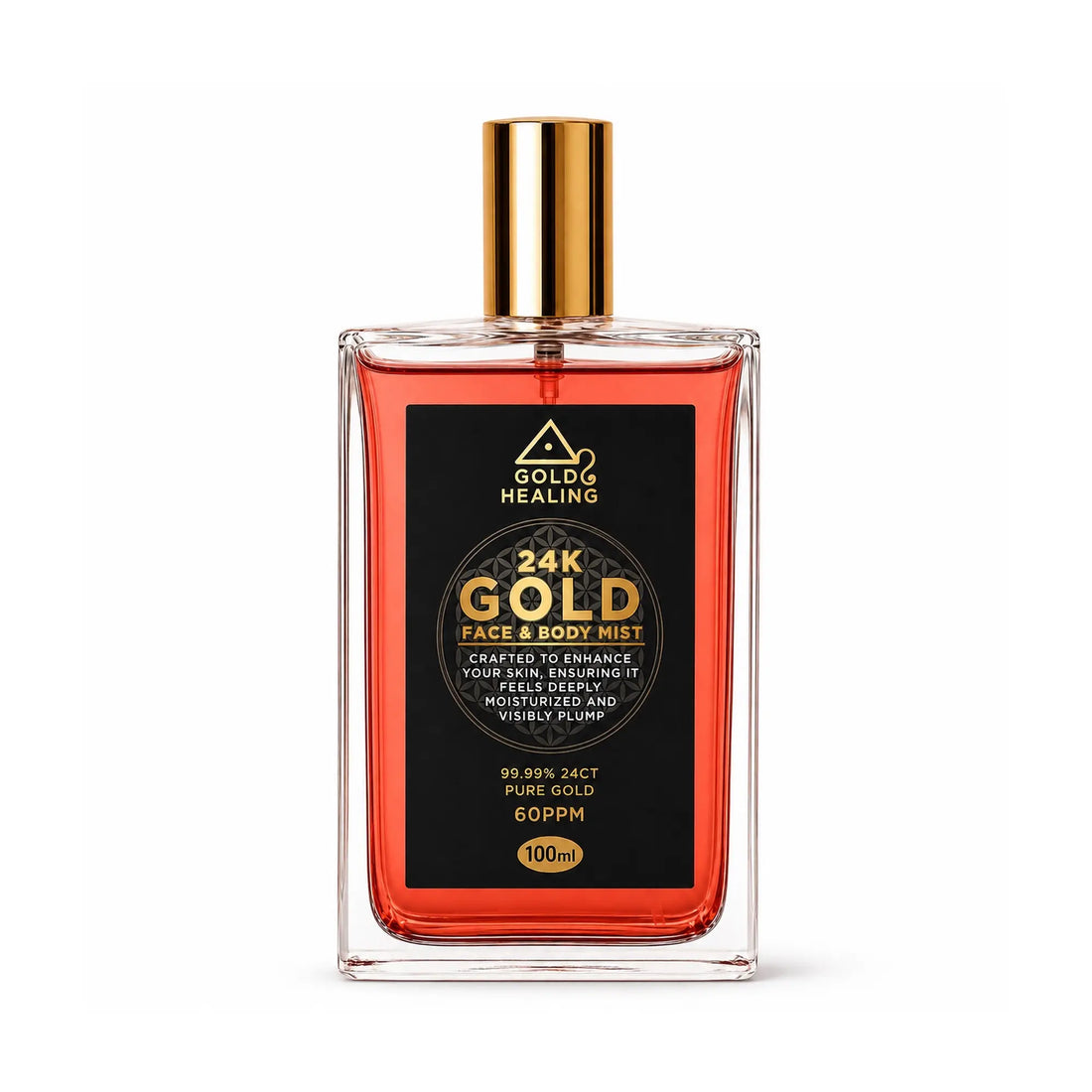 Gold Healing 24K Colloidal Gold Face and Body Mist 60ppm 100ml bottle
