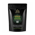 Gold Healing ORMUS SuperGreens in its black 125g resealable pouch on a white background.