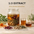 Illustration of the concentrated 1:3 herbal extraction used for Lucid Dreaming Tincture.