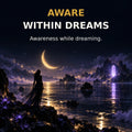 Dreamlike night scene representing awareness while dreaming.