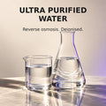 Clear laboratory glassware illustrating reverse osmosis and deionised water used in Liquid ORMUS preparation.