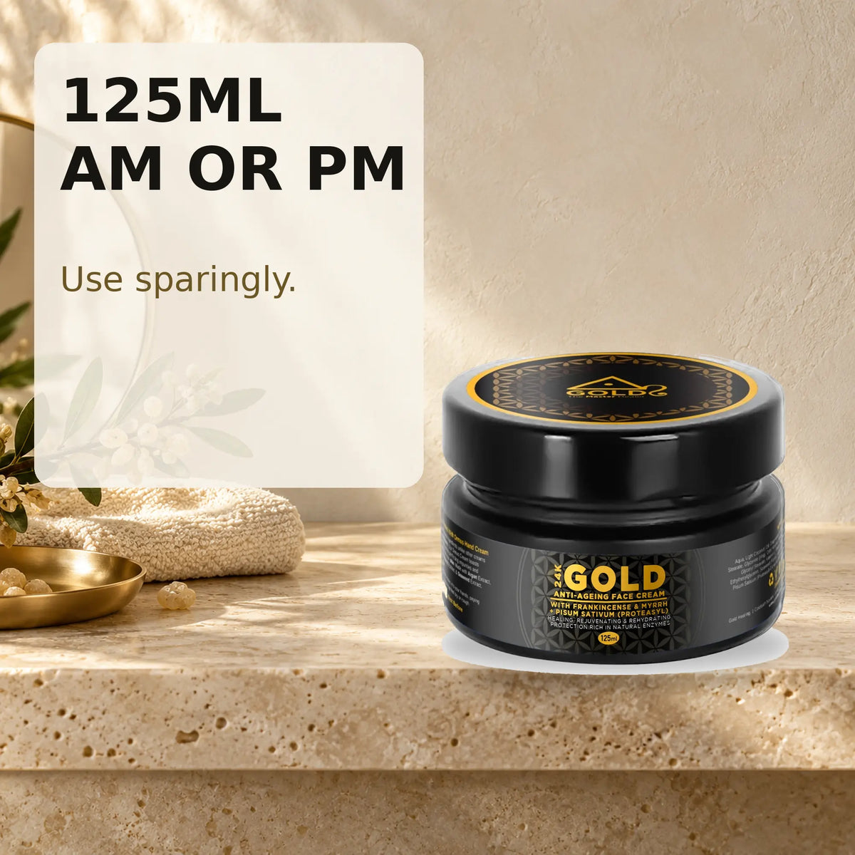 Gold Healing 24K Gold Face Cream 125ml morning or evening routine