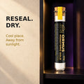 Gold Healing Monatomic Gold Powder tube resealed and stored upright in a cool dry dark place.