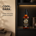 Gold Healing Nootropic Gold bottle stored securely closed in a cool dark place away from sunlight.