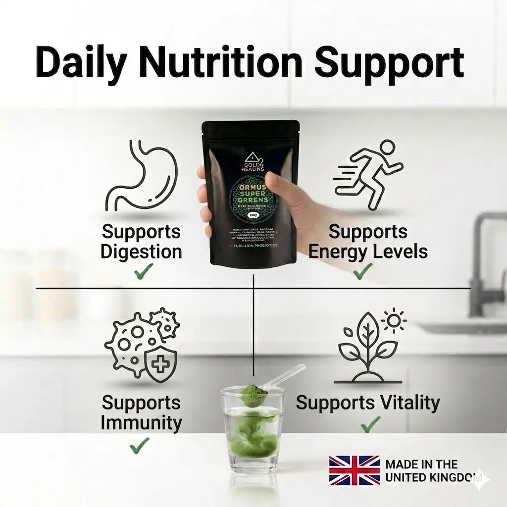 Ormus SuperGreens | Mineral Superfood Blend Gold Healing health support 