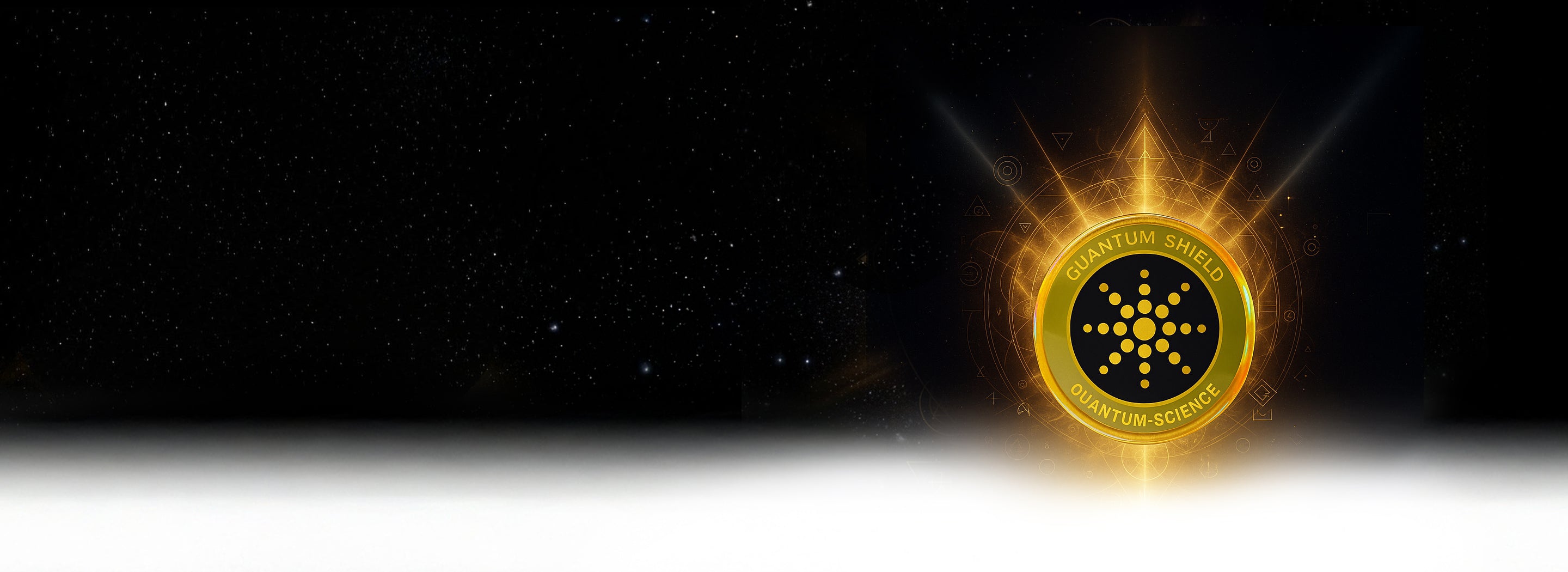 Quantum Shield logo with glowing effects on a dark backgroundslider_item_LdLQAB