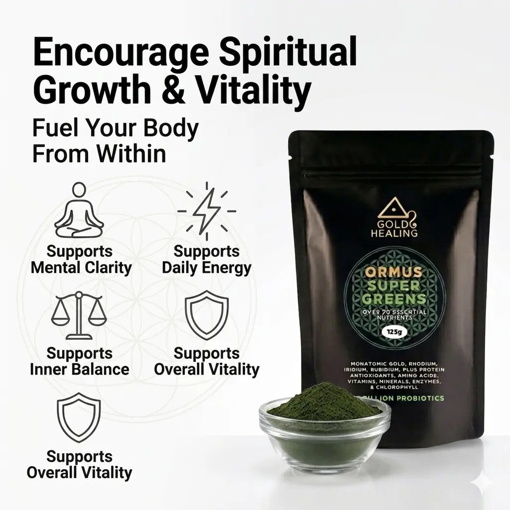 Ormus SuperGreens | Mineral Superfood Blend Gold Healing