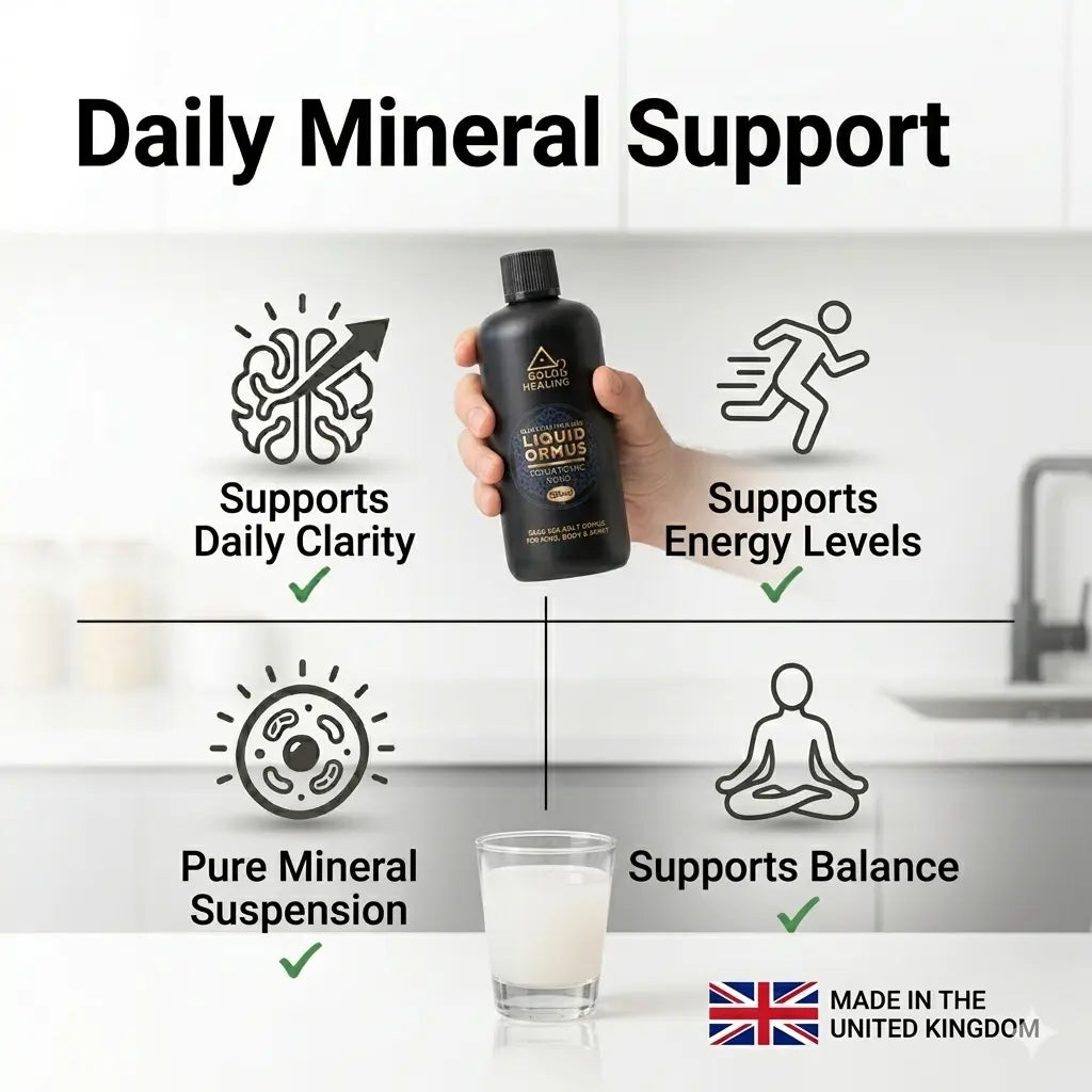 Ormus Liquid | Pure Minerals for Clarity & Energy Gold Healing, mineral support 