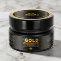 Gold Anti-Ageing Face-Cream in a sleek black jar with gold details, highlighting wellness benefits for skin rejuvenation.