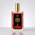 Red bottle with gold cap labeled 'Gold Healing' on a white background