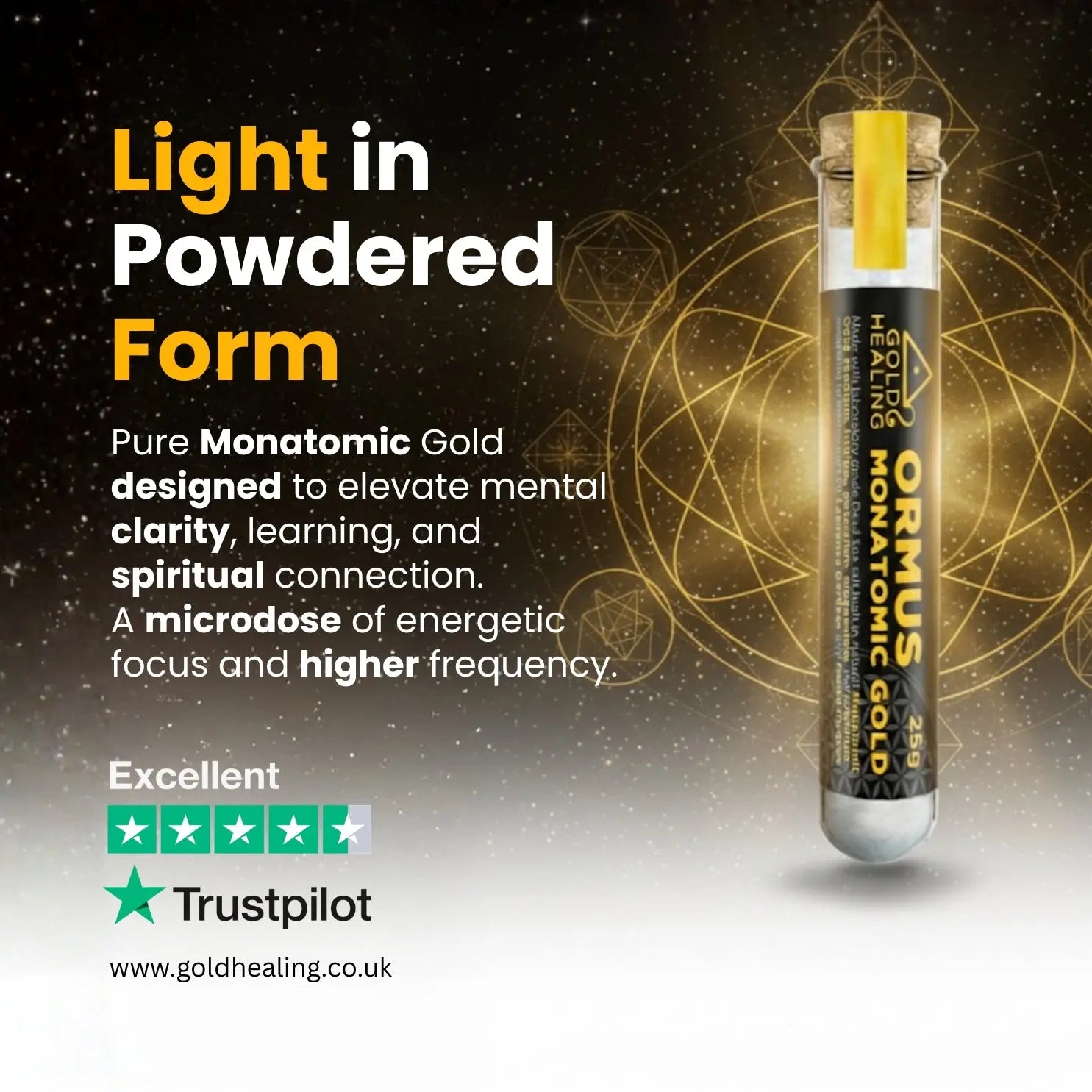 Monatomic Gold Powder | White Powder Gold Gold Healing