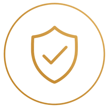 Icon representing clear and measured guidance for colloidal gold