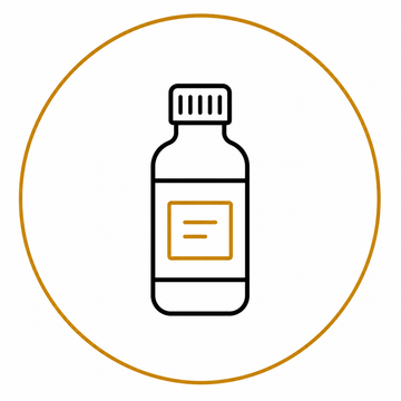 Icon representing liquid colloidal gold format
