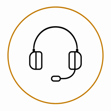 Icon representing support from a clear UK colloidal gold brand