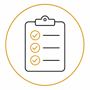 Gold skincare intended use icon showing product application guidance