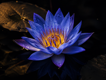 Blue Lotus Nymphaea caerulea flower used in Gold Healing Lucid Dreaming Tincture