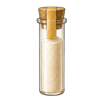 Monatomic gold powder storage tube and packaging guidance