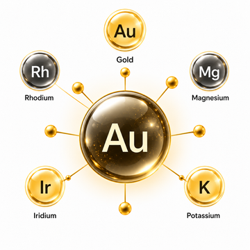 ORMUS trace minerals and essential mineral benefits diagram