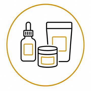Icon representing ORMUS product formats including liquid and powder
